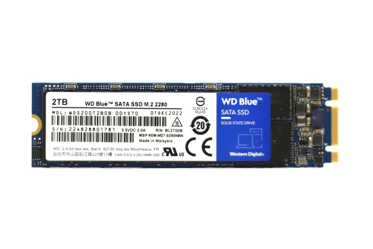 Western Digital WDS200T2B0B-00YS70 2TB M.2 2280 6Gb/s SATA SSD P/N