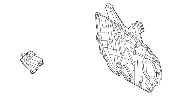 Motor de ventana delantera derecha original Ford Maverick 2021-2025 Motorcraft WLM-387 Foto 2 de 4