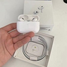 AirPods Pro Wireless Bluetooth Earbuds, Noise Cancellation, White, Case