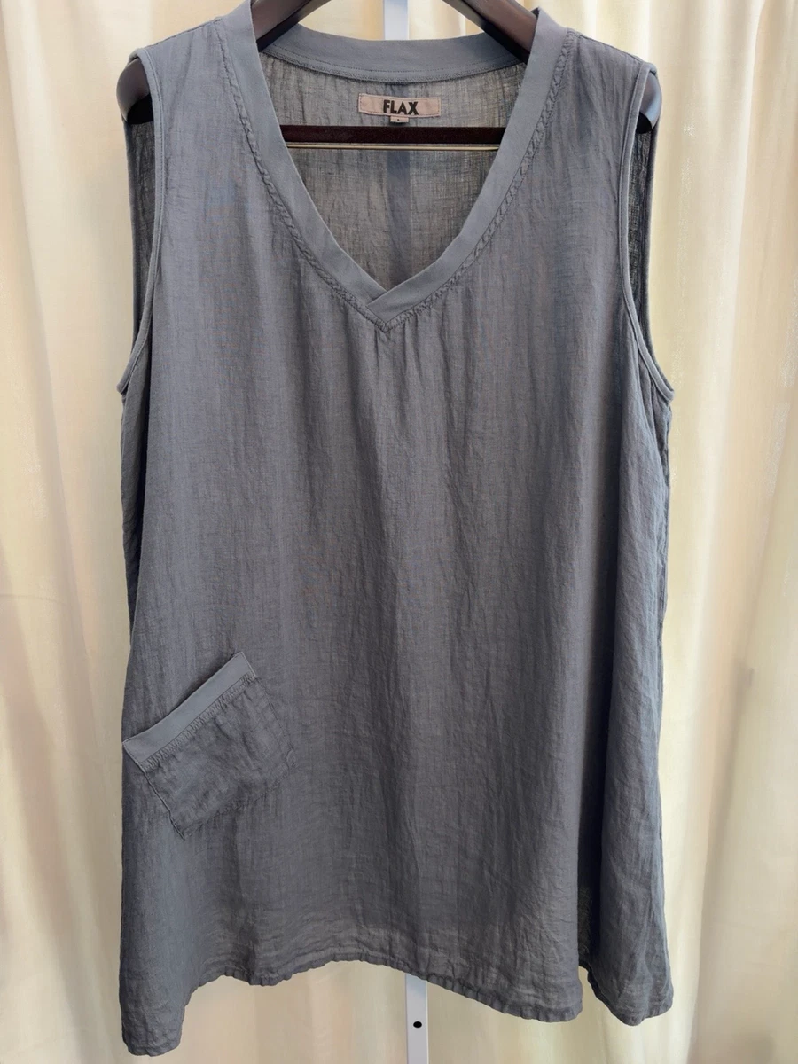 Linen Gray Tank Tops for Women for sale | eBay