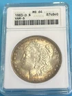1883-O Morgan Silver Dollar ANACS MS64 VAM-6 Old Holder