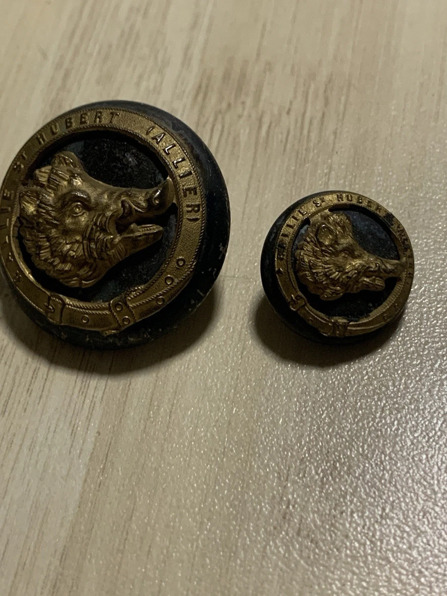 Bouton ancien Chasse Vénerie Rallye Equipage à identifier 15 mm PM Button