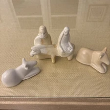 hand-carved soapstone Nativity scene figurine