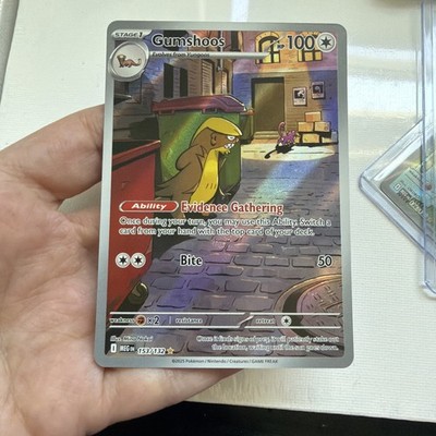 Gumshoos 153/132 Me01: Mega Evolution Holo Illustration Rare - NM