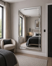 Image of Frameless Large Mirror Venetian Modena Leaner Wall 171cm x 111cm