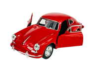 Welly Old Timer Porsche 356 B 356B Rot 1:34 Die Cast Metal Model Neu Kasten