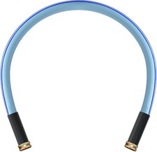 Female to Female Heavy Duty Garden Hose 3 ft x 5/8 inch Blue Water Hose Short