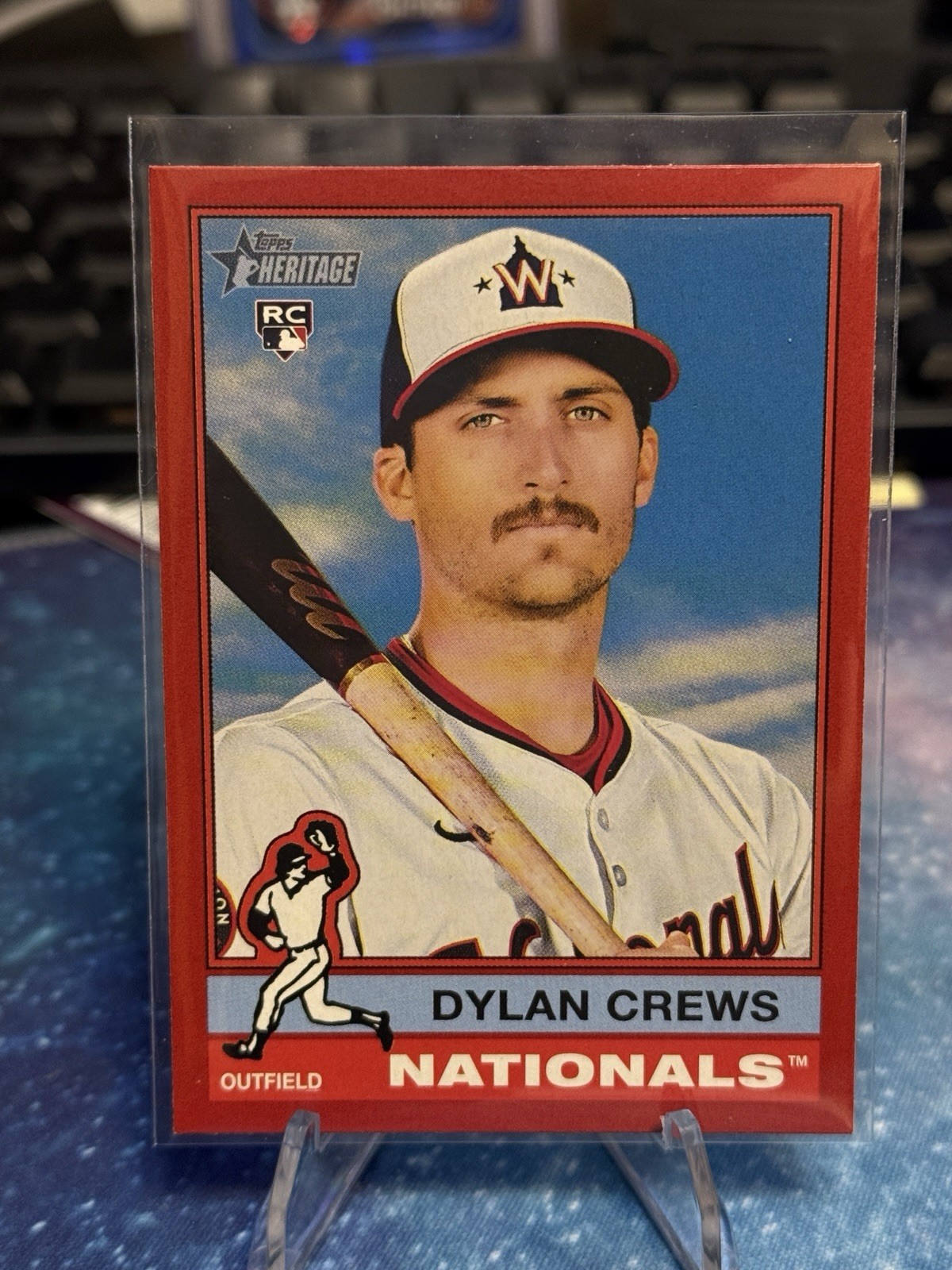 2025 Topps Heritage - Dylan Crews #247 Red Border (RC)