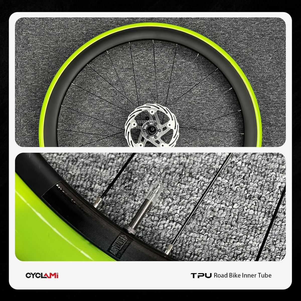 2 Pack TPU Inner Tube 700C X 18/23/25/28/30/32C, 38G Removable