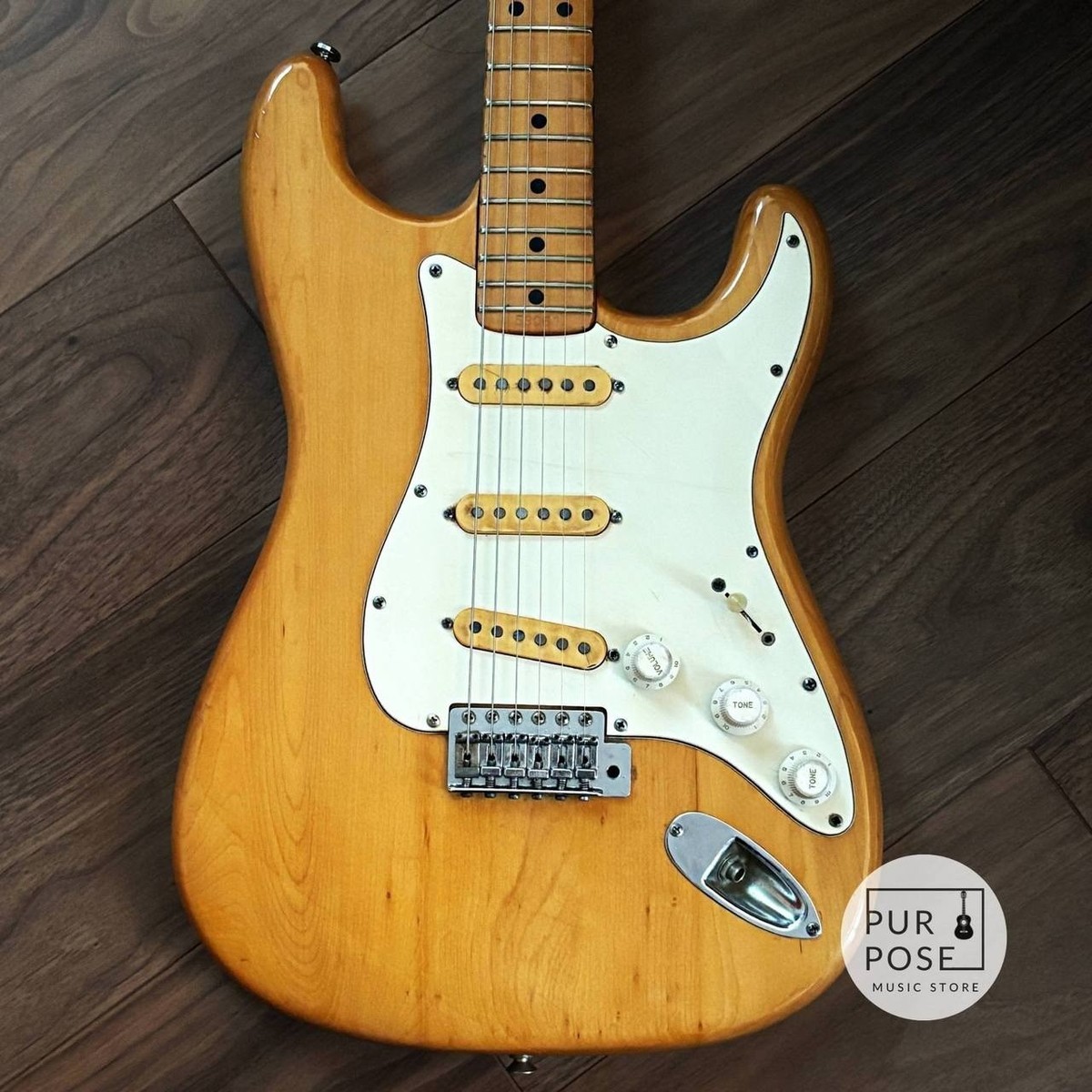 FERNANDES Burny Custom FST-75N Natural Made in Japan 1970s ST Type