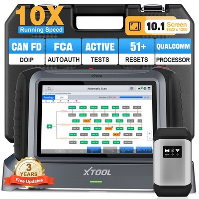 Used XTOOL IP919 Bidirectional Car Diagnostic Tool OBD2 Scanner Key Programming