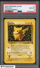 1999 Pokemon Game League Promo #1 Pikachu PSA 8 NM-MT