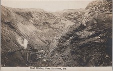 Coal Mining Near Hazleton Pennsylvania PA 1910s S.D.Engle RPPC Photo Postcard