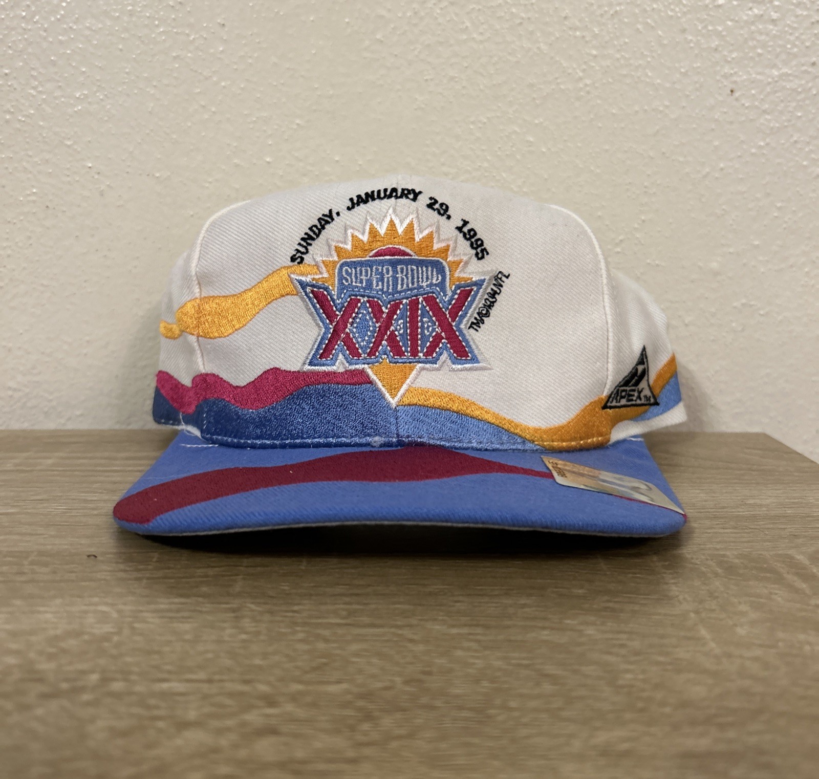 Vintage Rare Super Bowl XXIX 1995 Chargers Vs 49ers NFL Apex One Snapback Hat