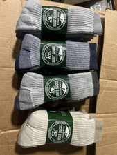 Woolrich HD Wool 65% Wool Men’s Heavyweight Crew Hiking Work Socks 6 Pair USA