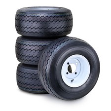 Wanda Golf Cart Tire Wheel 18x8.5-8 4-ply With 4 Lugs On 4 Pcd White Rim Set Wanda Golf Cart Tire Wheel 18x8.5-8 4-ply With 4 Lugs On 4 Pcd White Rim Set
