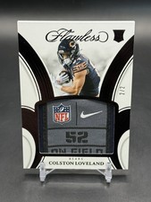 2025 Panini Flawless RC On Field Tag Patch COLSTON LOVELAND 2/2 BEARS 🔥PATCH
