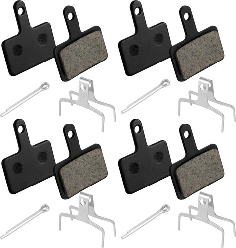 4 Pairs Bike Brake Pads, Resin Semi-Metal Bicycle Disc Brake Pads Replacement... - Picture 1 of 7