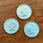 1967 Kennedy Half Dollar 40% Silver Coins Lot Of 3