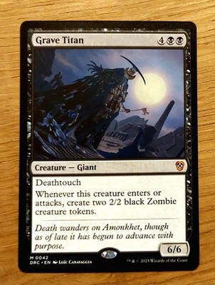 Mtg Magic: Grabes-Titan, Grave Titan, English, Mythic, Giant, Zombie