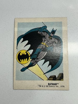1978 DC Superheroes Stickers BATMAN #16