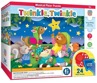 New Masterpieces Sing-Along Twinkle Twinkle - 24 pc. Kids Puzzle w/ Sound