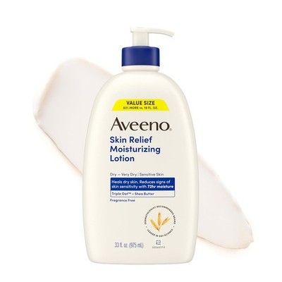 Aveeno Skin Relief Moisturizing Lotion 33 fl oz Triple Oat Shea Butter