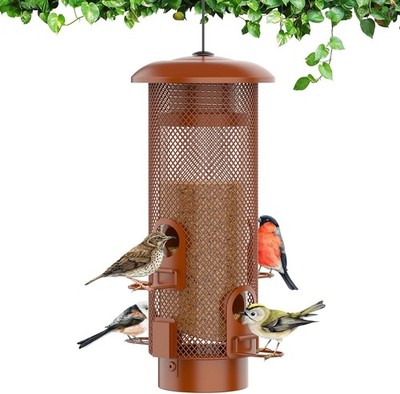 Metal Squirrel Proof Bird Feeder,Bird Feeders for Outdoors,Weight Activated 