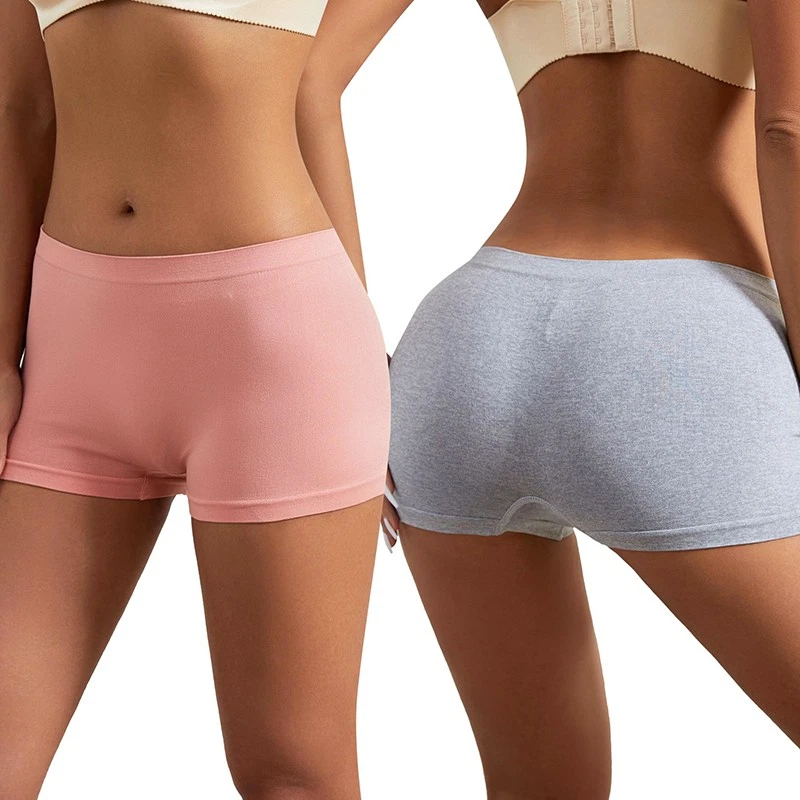 Paquete de 4 Sexy Damas Mujeres Niños Pantalones Cortos Bragas Ropa Interior Boxer Shorts Lencería Foto 4 de 4