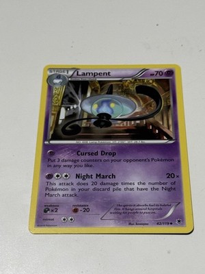 POKEMON LAMPENT 42/119 XY PHANTOM FORCES NEAR MINT FAST DISPATCH