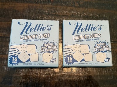 Nellies NLSC-16 8.47 oz Laundry Detergent Cubes - 2 Pack of 16