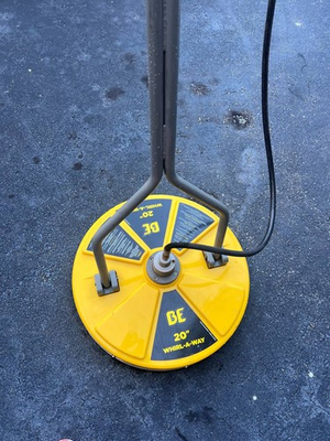 #ad BE Pressure Washer 20quot; 4000 PSI Whirl A Way Flat Surface $350.00