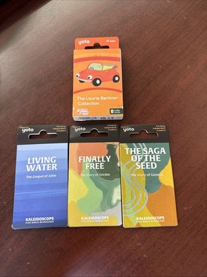 Yoto Card Bundle Of 4 - Laurie Berkner, Living Water,Finally Free,Saga OfThe Sea