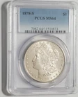 1878-S Morgan Silver Dollar PCGS MS 64