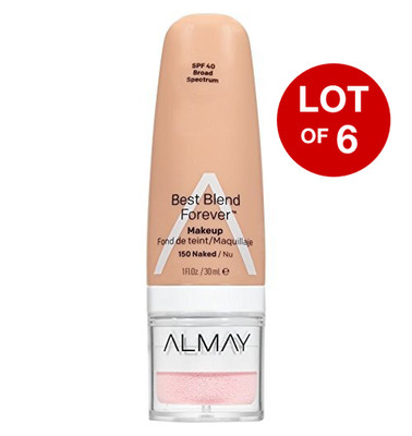 Almay Best Blend Forever Foundation SPF 40 - Naked - Lot of 6 - New