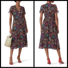 NWT Yumi Kim Kingston Garden Bella Maternity Dress sz XXS Black Floral Wrap Boho