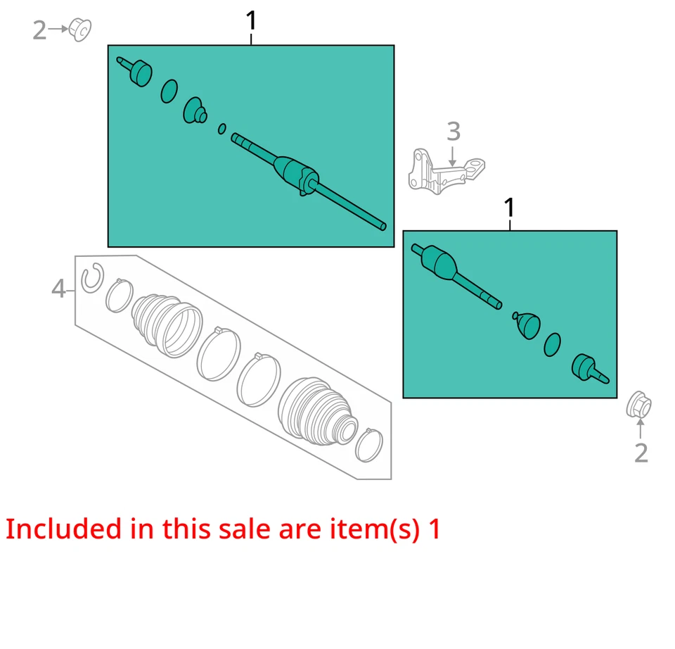 Eixo dianteiro driver Ford Taurus 2008-2019 Cv C/v H40CK - Imagem 3 de 4