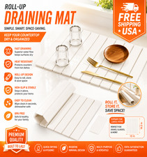 Diatomaceous Earth Dish Drying Mat Set, 2PCS Fast-Drying Eco-Friendly Pads