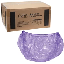 Spa Liners, Fit All Pedicure Spas, Disposable Pedicure Liners, Purple, 400-Count