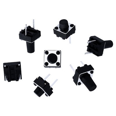 2 Pin 6x6x4.3mm-12mm DIP Taktile Drucktaste PCB Schalter Mikro Minitaster SPST