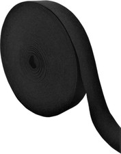 Schwarz gestrickt elastisch Premiumqualit&auml;t allgemein N&auml;hen und Handwerk 1" breit 8,25 Yards