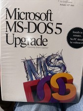 Microsoft MS-DOS 5 Upgrade PC 5.25" Floppy Factory Sealed Software