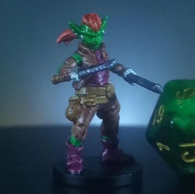Goblin Miniature 18mm Hand Painted DND Pathfinder RPG Monster Figure