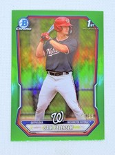 2026 Bowman Chrome Sam Petersen BCP-122 1st Green Refractor /99 Nationals 