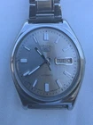 Vintage Seiko 5 Automatic Grey Mens Watch 6309 Japanese Day/Date