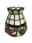 Vintage Tiffany Style Stained Glass Lamp Shade Fruit Design 4.5” Tall 5” Wide
