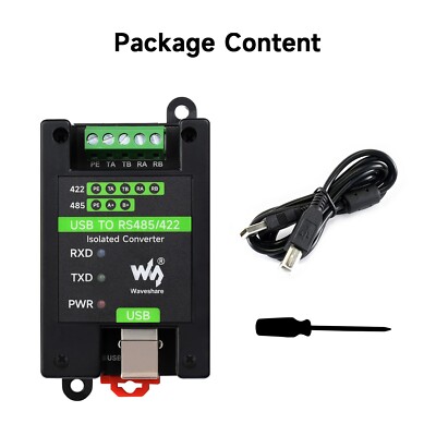 Waveshare USB to RS485/422 Industrial Grade Isolated Converter Onboard FT232RL