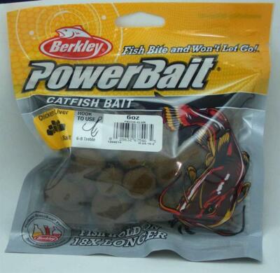 Berkley 1344212 Pbccd-Cb 177ml Powerbait Catfish Appât Morceaux Poulet Sang