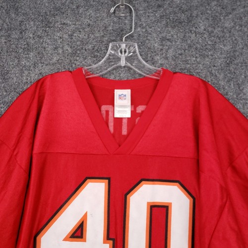Tampa Bay Buccaneers NFL Jersey Mens XL Red Mike Alstott 40 V Neck Logo Football - Picture 3 of 14