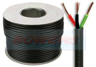 100M METRE ROLL REEL 3 CORE CABLE WIRE 3x 14/0.30mm 1mm² 14 STRAND 8 ...